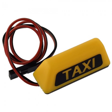 RC Car LED Roof Light TAXI 37x13mm for 1/10th Scale Crawler: Yellow