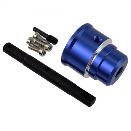 Aluminium Differential Locker with Metal Shaft for Traxxas Summit 1/10 Scale Truck: Blue