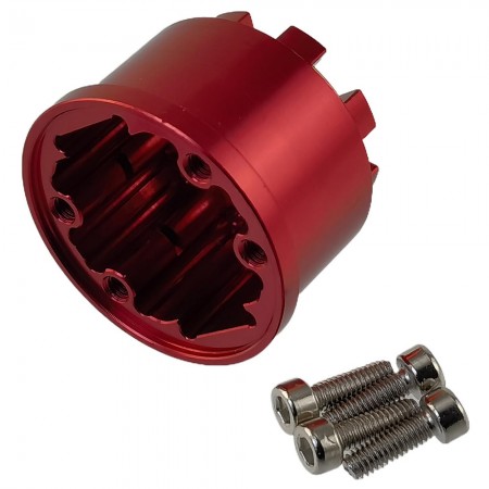 Aluminium Differential Case / Diff Carrier for Traxxas Summit 1/10 Scale Truck: Red
