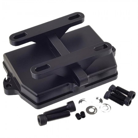 Aluminum 7075 Receiver Box Cover with Adjustment ESC Bracket for Traxxas 1/5 X-MAXX / 1/6 4WD XRT 8S: Black