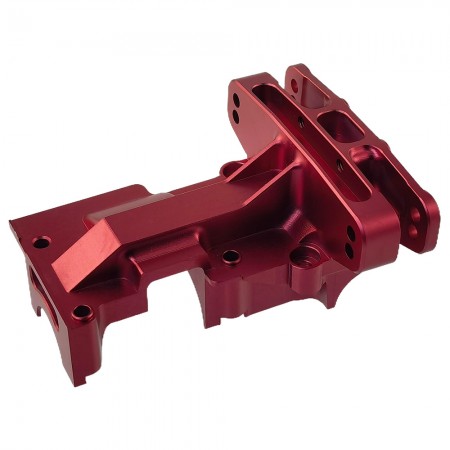 Aluminum 7075 Rear Upper Bulkhead for Traxxas 1/5 X-MAXX / 1/6 4WD XRT 8S: Red