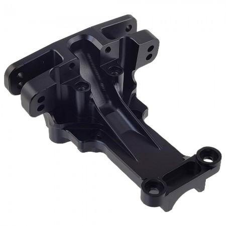 Aluminum 7075 Front Upper Bulkhead for Traxxas 1/5 X-MAXX / 1/6 4WD XRT 8S: Black