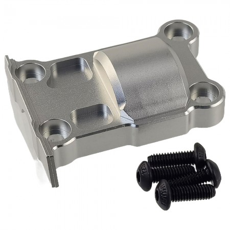 Aluminum Rear Gear Cover for Traxxas 1/5 X-MAXX / 1/6 4WD XRT 8S: Silver