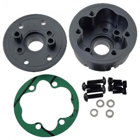 Aluminium Center Differential / Diff Gear Housing for Arrma 1/10 Kraton 4x4 4S Outcast / 1/8 Mojave 4S: TiColor