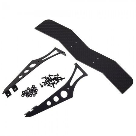 Carbon Fiber Tail Wing Rear Spoiler Wing for Tamiya TT02 / TT-02 and other 1/10 Scale RC Car