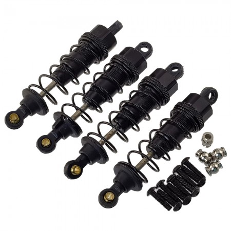 Aluminium Front / Rear Spring Dampers / Shocks for Tamiya CC-01 / CC01 1/10 RC Crawler: Black