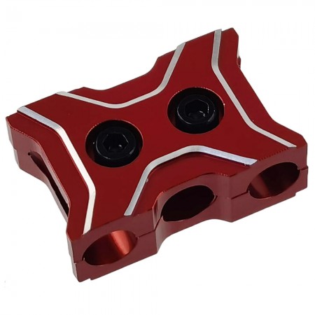 Aluminum RC Car Silicone Wire 14 - 12 AWG Clip / Holder: Red