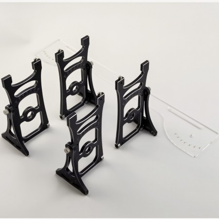 Aluminum RC Setup Tools Station for 1/8 GT / Buggy / Truggy / Monster Truck: Black Silver