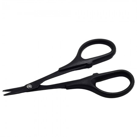 Curved Steel Scissor for RC Car Body: Black 1pc/set Heavy Duty Curved Tip Scissors Heavy-Duty Type Lexan Curved Scissor Extra Thick