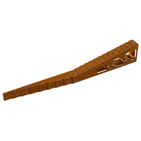RC On Road Car Ride Height Gauge: Orange