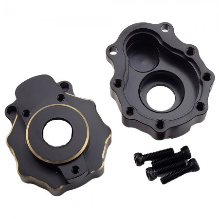 V3 Black Brass Rear/Front Outer Portal Housing for TRX-4 / TRX4 1/10th Scale Crawler 30.5g/pc 2pcs/set