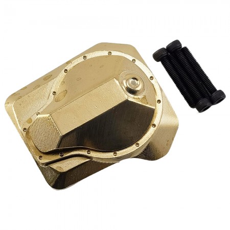 V2 Brass Diff Cover for TRX-4 / TRX4 1/10th Scale Crawler (Front & Rear Axle Housing Cover) 56.5g/pc