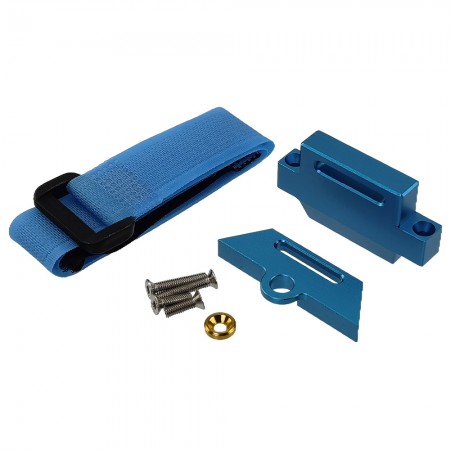 B Type Aluminum Tall Battery Holder Mount / Hold Down for 1/10 Traxxas Slash 2WD: SkyBlue