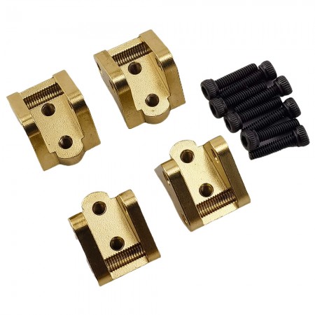 V2 Brass Lower Shock Suspension Link Mount Set for Axial SCX10 II 1/10th Scale Crawler 9g/pc 4pcs/set