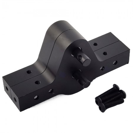 Aluminum RC Transfer Case Gear Box for D90 D110 SCX10 RC4WD RC Car Crawlers Trucks Bridge Device: Black