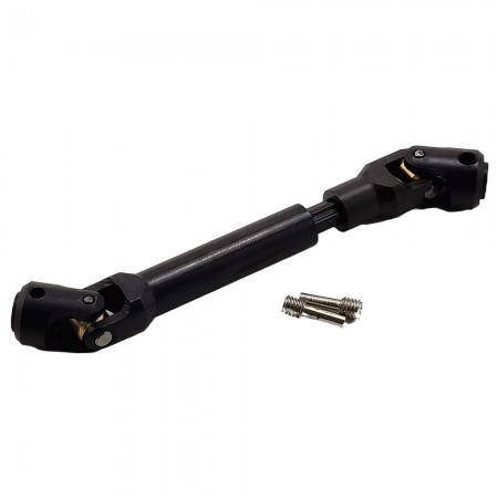 V2 86-118.5mm Metal Splined Center Driveshaft CVD Set for 1/10 RC Crawler Rod Dia: 12mm  Middle Dia: 9mm  Bore Dia: 5mm  1pc/set