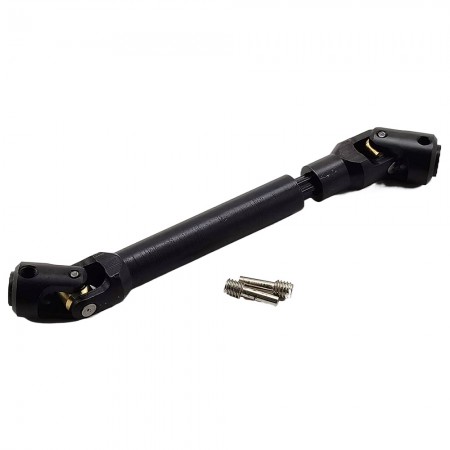 V2 95-138mm Metal Splined Center Driveshaft CVD Set for 1/10 RC Crawler Rod Dia: 12mm  Middle Dia: 9mm  Bore Dia: 5mm  1pc/set