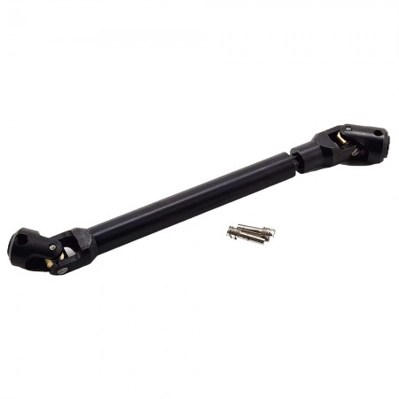 V2 120-185mm Metal Splined Center Driveshaft CVD Set for 1/10 RC Crawler Rod Dia: 12mm  Middle Dia: 9mm  Bore Dia: 5mm  1pc/set