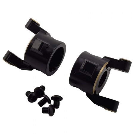 Black Brass Left and Right C-Hub Set for Axial SCX10 Pro Comp Crawler