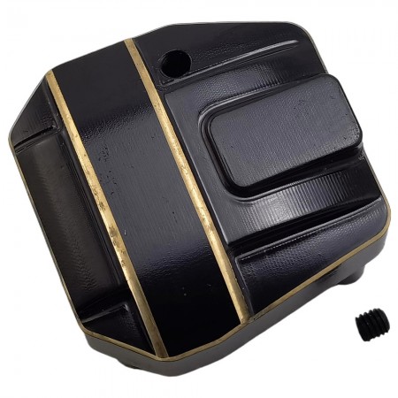 Black Brass Differential Cover / Pumpkin Diff Cover for Axial SCX10 Pro Comp Crawler