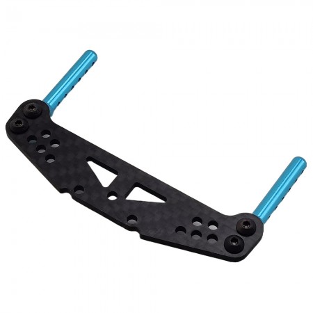 Carbon Fiber Front / Rear Shock Tower with Aluminum Body Post for Tamiya TT01 RC Car: SkyBlue