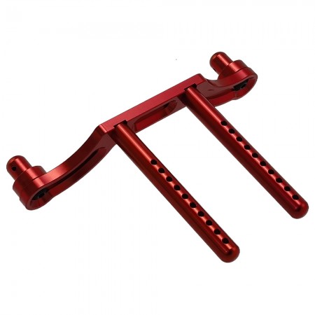 Aluminum Front / Rear Body Post Mount for HPI 1/8 Savage: Red