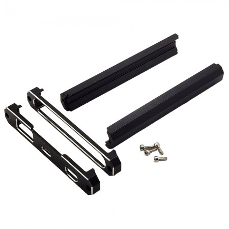 Aluminum Transmitter Carrying Handle Protector Bevel / Controller Screen Frame Armor for Flysky NB4 / Noble Lite / PRO: Gold