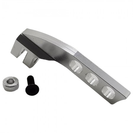 Aluminum Radio/ Transmitter Gravity Center Adjusting Hook for FUTABA JR Radio B: Silver