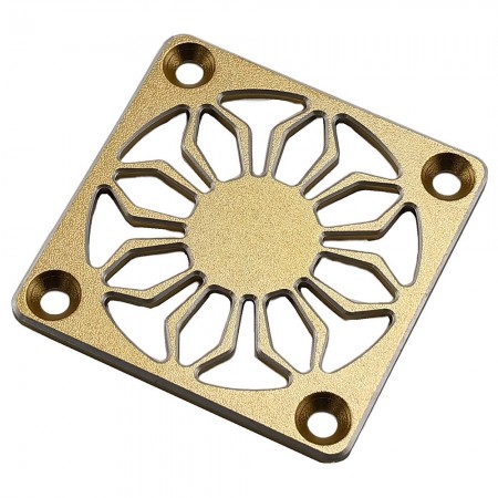 Aluminium Motor / ESC Heat Sink Fan Cover for 30x30mm Size Fans: Gold