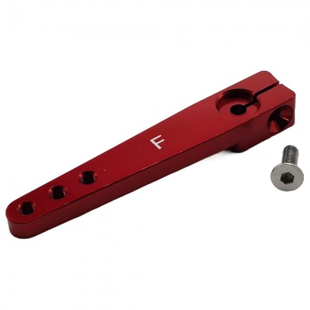 Aluminum 1.75inch Heavy Duty Servo Arm / Horn for 25T Futaba Servo M3: Red Distance Hole: 31/37/43mm
