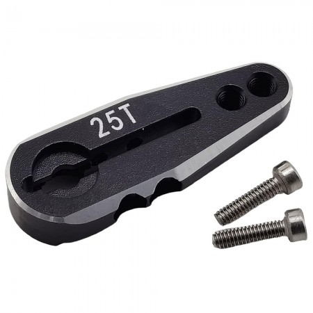 Clamping Aluminum RC Servo Horn 25T: Black