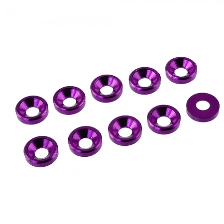 Countersunk Head Gasket M3 (10pcs): Purple  