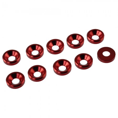 Countersunk Head Gasket M3 (10pcs): Red   