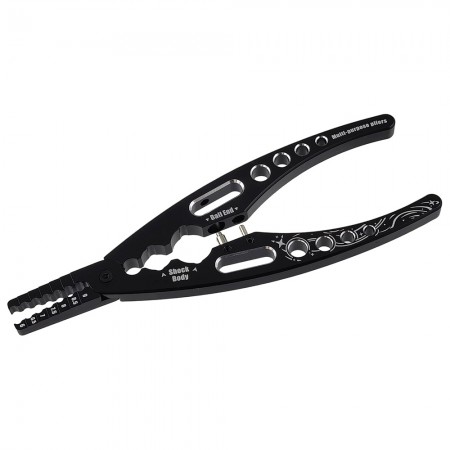 Aluminum Shock Damper Assembly Multi-Tool: Adjustable 6-9mm Shaft Pliers, Shock Body Pliers, Ball Joint Tool