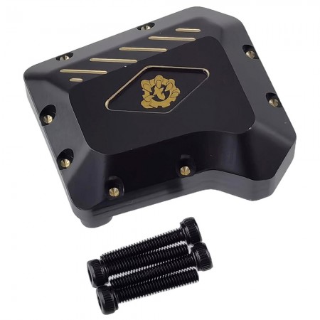 V3 Black Brass Diff Cover  for TRX-4 / TRX4 1/10th Scale Crawler (Front & Rear Axle Housing Cover) 61.5g/pc