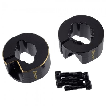 Brass Heavy Duty Counterweight Rear Axle Balance Weights for TRX-4M 1/18th Scale Crawler: Black 22.6g/pc