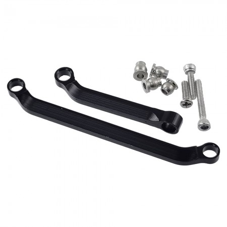 Aluminium Pull Rod Link, Tie Rod Steering Rod for Axial SCX30 1/30 RC Crawler: Black