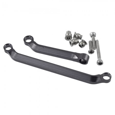 Aluminium Pull Rod Link, Tie Rod Steering Rod for Axial SCX30 1/30 RC Crawler: Ti-Color