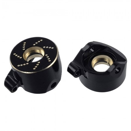 Black Brass Front Steering Knuckles / Arms for Axial SCX30 1/30 RC Crawler 6.8g/pc