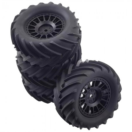RC Monster Truck Tire 90x40mm for TRAXXAS 1/16 E-Revo and Other 1/14 and 1/16 RC Cars 12mm Hex Hub