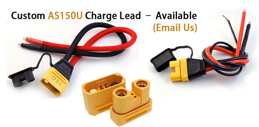We offer custom AS150U charge leads, tailored to your specifications.