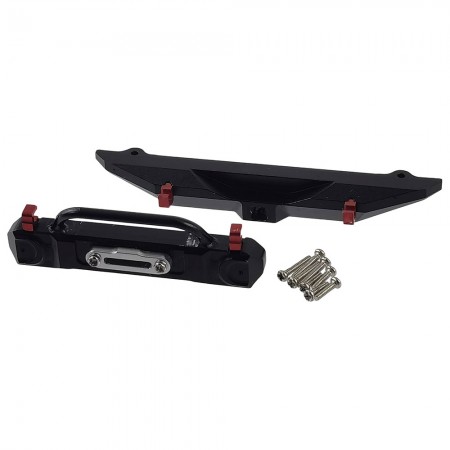 Aluminium Front & Rear Bumper Set for Axial SCX30 1/30 RC Crawler: Black
