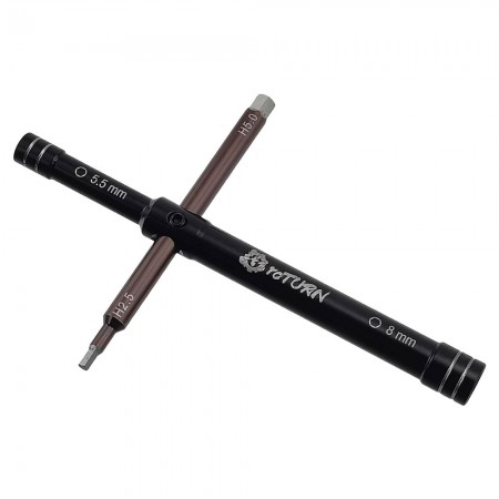 4-in-1 Multi Wrench 1pc Nut5.5/8.0 / Hex2.5/5.0 Nut Wrench
