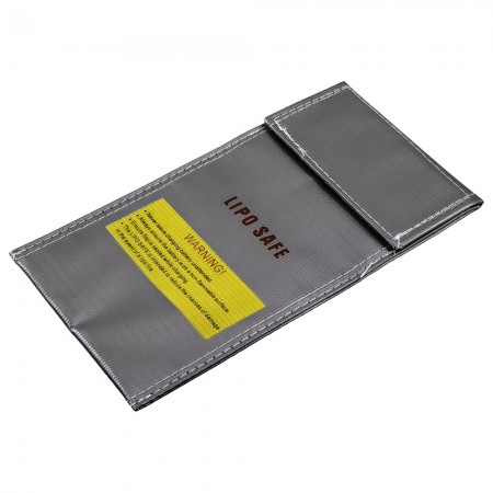 LiPo Safe Bag 200x100mm Material: Woven Fire Retardant Fiberglass Fabric