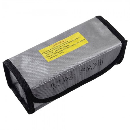 LiPo Safe Bag 185x75x60mm Material: Woven Fire Retardant Fiberglass Fabric