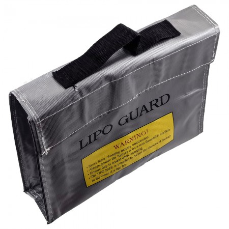 LiPo Safe Bag 240x180x60mm Material: Woven Fire Retardant Fiberglass Fabric