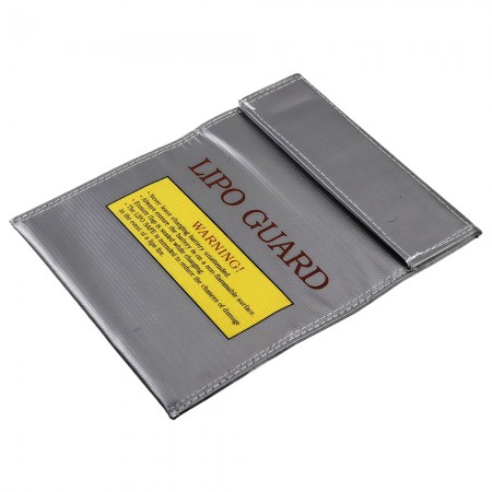 LiPo Safe Bag 230x180mm Material: Woven Fire Retardant Fiberglass Fabric