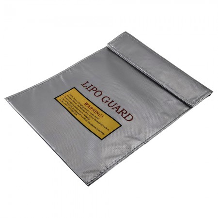 LiPo Safe Bag 300x230mm Material: Woven Fire Retardant Fiberglass Fabric