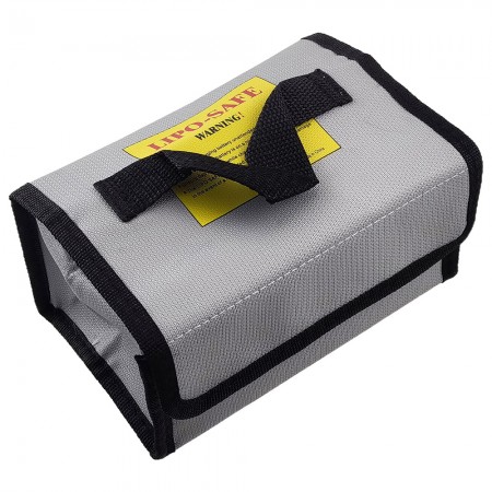 LiPo Safe Bag 175x110x75mm Material: Woven Fire Retardant Fiberglass Fabric