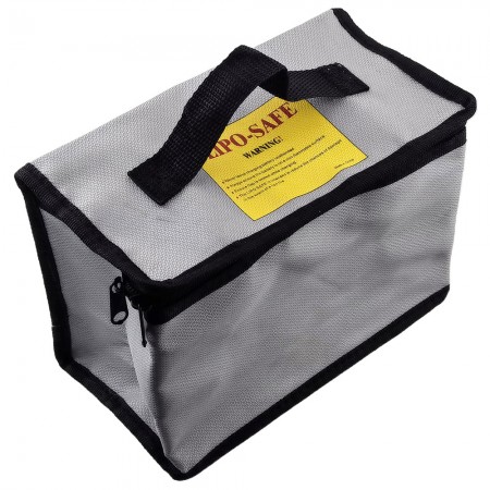LiPo Safe Bag 215x155x115mm Material: Woven Fire Retardant Fiberglass Fabric